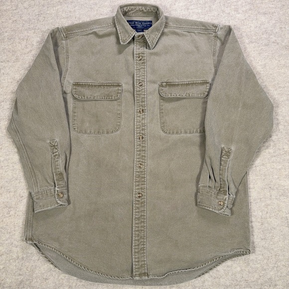 Abercrombie & Fitch Other - Vintage Abercrombie & Fitch The Big Shirt Size M Beige Canvas Overshirt 90s Y2K